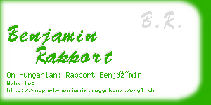 benjamin rapport business card